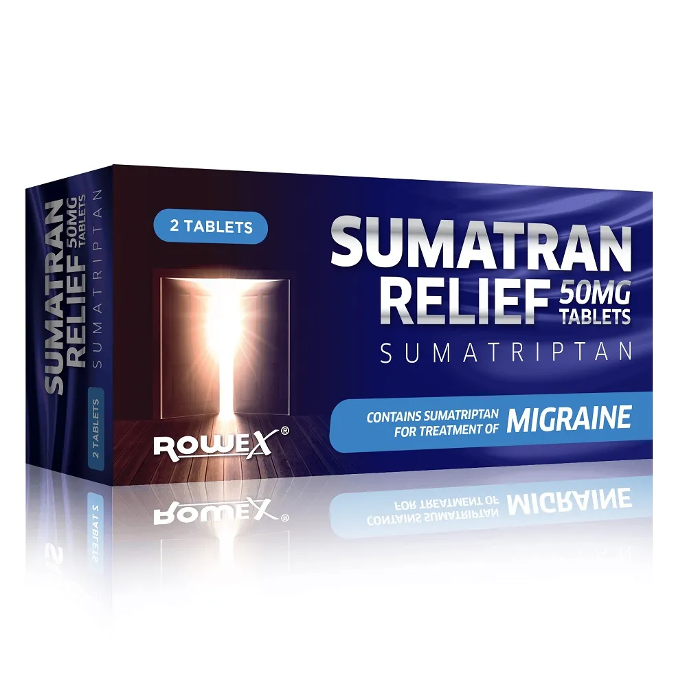 Sumatran Migraine Relief Tablets | Sumatriptan 50mg